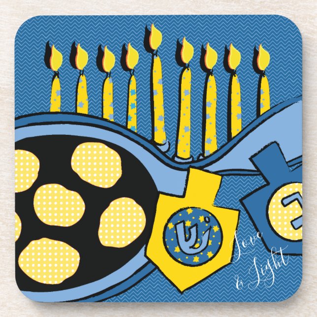 Posavasos Hanukkah Coasters Potato Latkes (Frente)