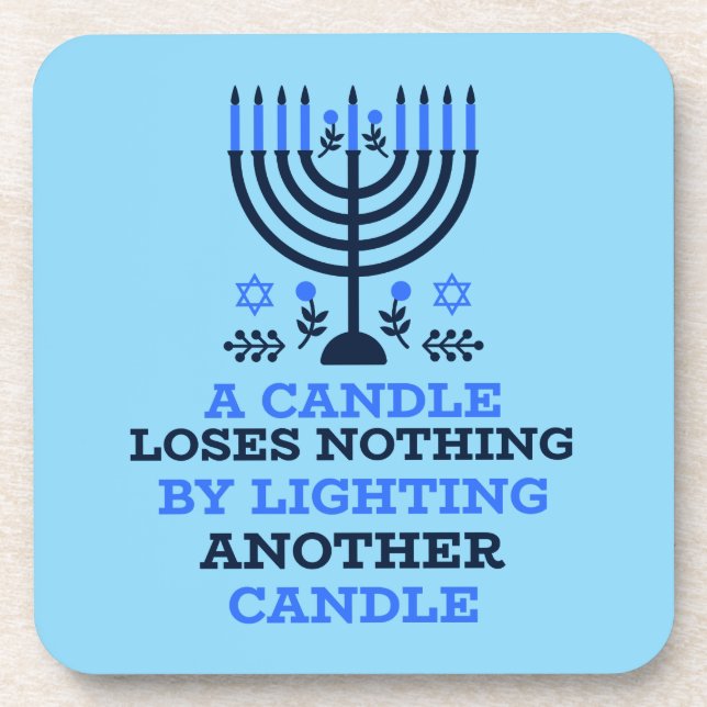 Posavasos Hanukkah Quote Coasters (Frente)