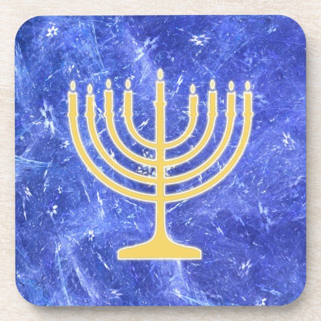 Posavasos Hanukkah Snowstorm Menorah (Frente)