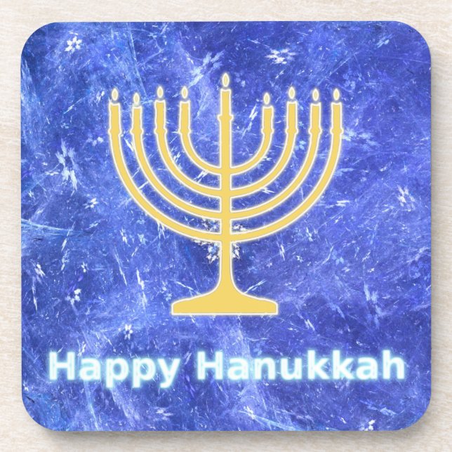 Posavasos Hanukkah Snowstorm Menorah (Frente)