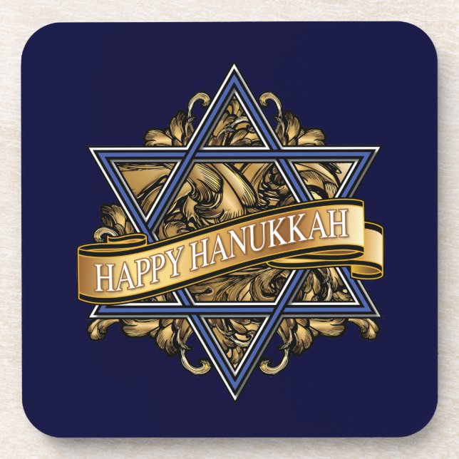 Posavasos Hanukkah Star of David (Frente)