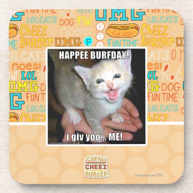 POSAVASOS ¡HAPPEE BURFDAY! (Frente)