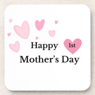 Posavasos Happy 1st Mothers Day on a 