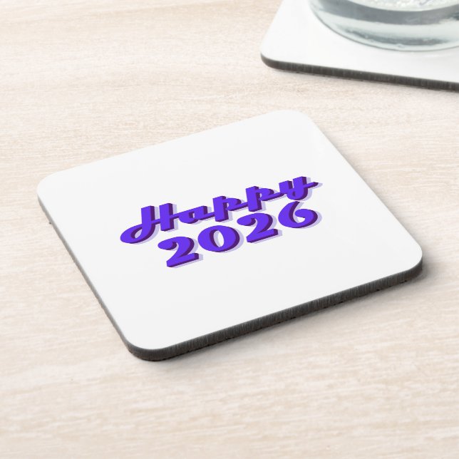 Posavasos Happy 2026 (Lado Izquierdo)