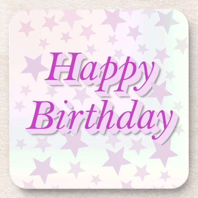 Posavasos Happy Birthday!! (Frente)