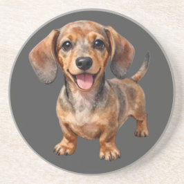 Posavasos Happy Dachshund Puppy