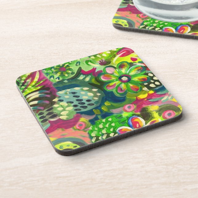 Posavasos Happy floral Beeat Coaster (Lado Izquierdo)