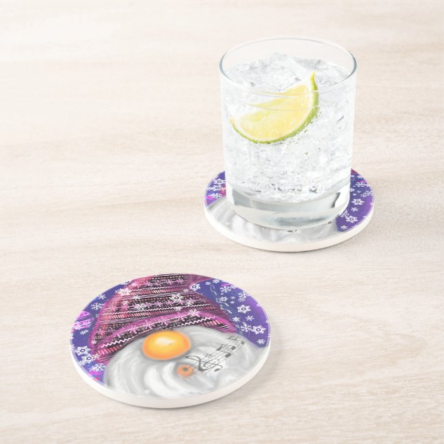 Posavasos Happy Gnome Navidad (Lado)