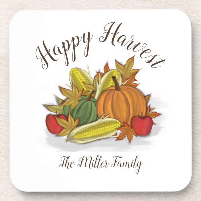 Posavasos Happy Harvest Beáis Coaster (Frente)