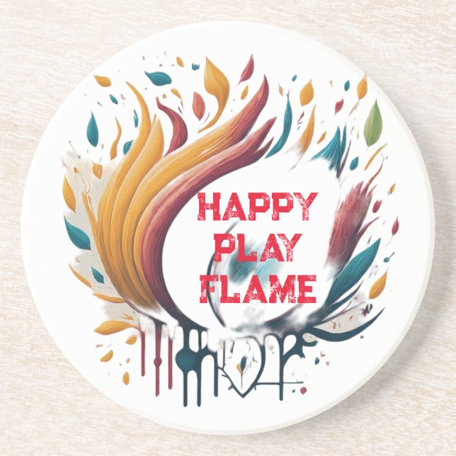 Posavasos Happy Paly Flame (Frente)