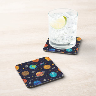 Posavasos Happy Planets Cork-Backups