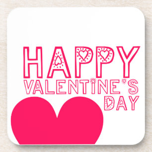 Posavasos Happy Valentine's day Cute Coaster