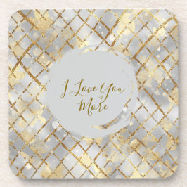 Posavasos Happy Valentine's Day, Modern, Elegant Luxury 