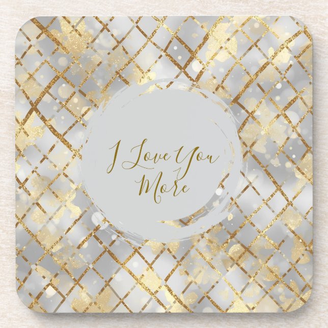 Posavasos Happy Valentine's Day, Modern, Elegant Luxury  (Frente)