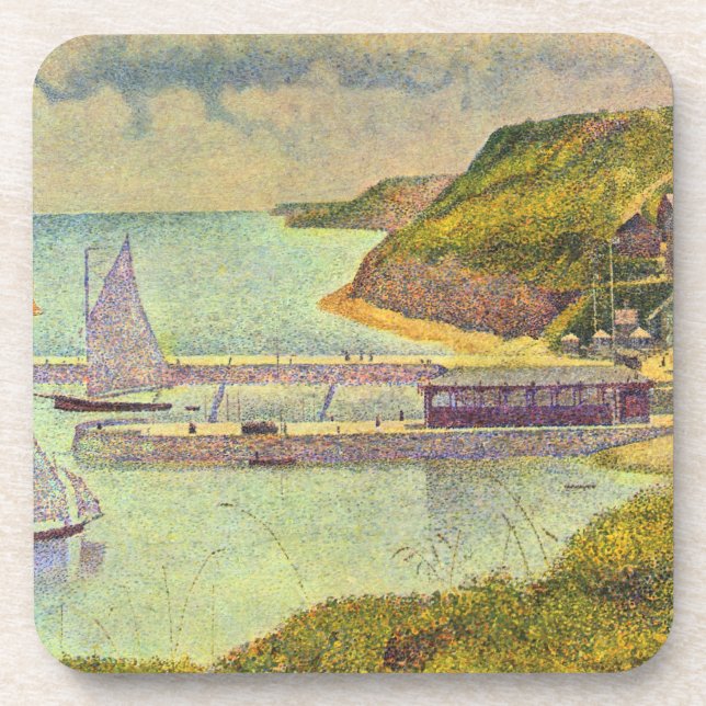 Posavasos Harbour Port-en-Bessin High Tide by Georges Seurat (Frente)