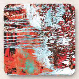 Posavasos Hard Plastic Coaster – Corrosion Pulse