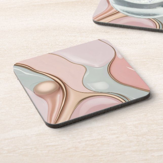 Posavasos Hard plastic coaster in stylish graphic (Lado Izquierdo)