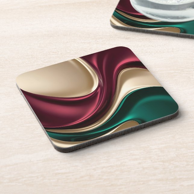 Posavasos Hard plastic coaster in stylish graphic (Lado Izquierdo)