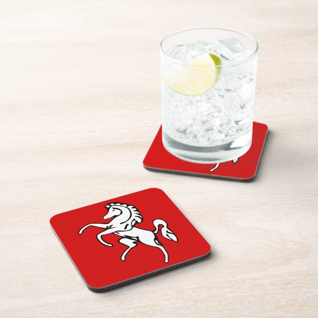 Posavasos Hard plastic coaster with flag of Kent County (Lado Derecho)