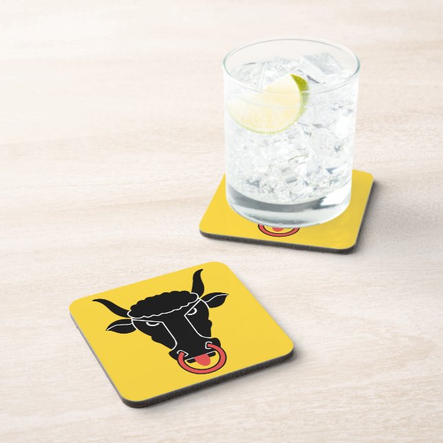 Posavasos Hard plastic coaster with flag of Uri, Switzerland (Lado Derecho)
