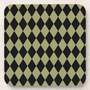 Posavasos Harlequin Aguacate y Negro