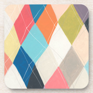Posavasos Harlequin Hopscotch - Patrón Argyle