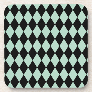 Posavasos Harlequin Seafoam y Black