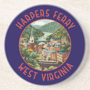 Posavasos Harpers Ferry Virginia Occidental Círculo Angustia
