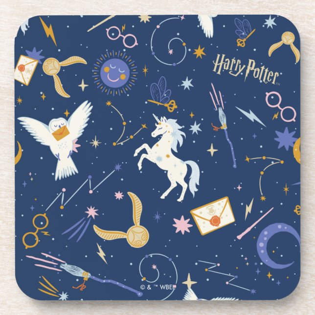 Posavasos HARRY POTTER™ Patrón de icono del solsticio de ver (Frente)
