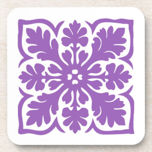 Posavasos Hawaii Quilt Royal Purple Island Hawái
