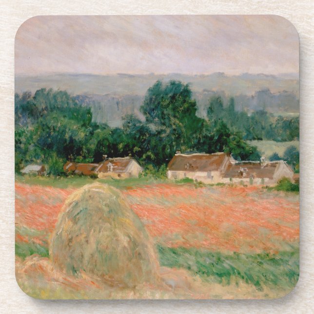Posavasos Haystack en Giverny - Claude Monet - 1886 (Frente)