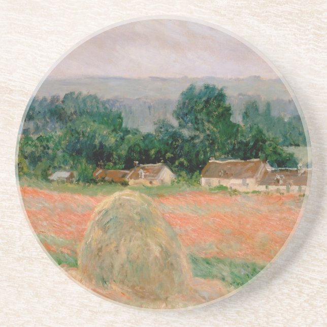 Posavasos Haystack en Giverny - Claude Monet - 1886 (Frente)