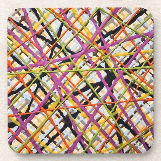 Posavasos Haystack in Purple Set de 6 castores (Frente)