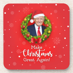 Posavasos Haz de nuevo grande la Navidad Trump MAGA regalo d