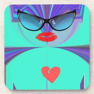 Posavasos Heart Selfie