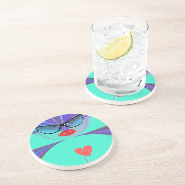 Posavasos Heart Selfie (Lado)