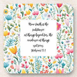 Posavasos Hebrews 11:1 Coaster