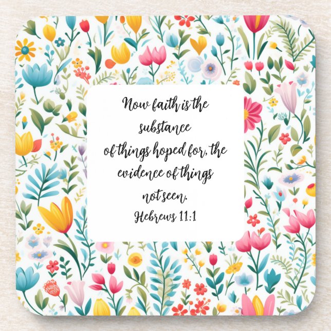 Posavasos Hebrews 11:1 Coaster (Frente)