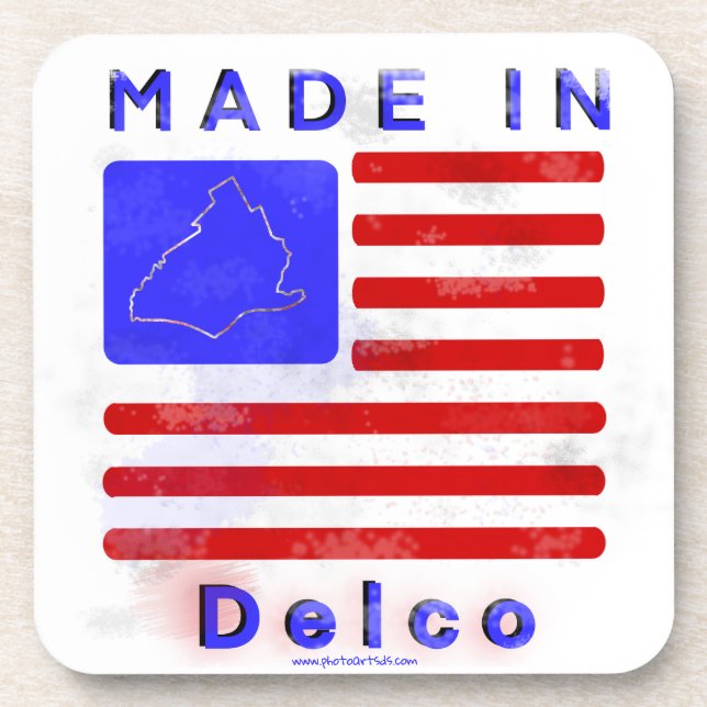Posavasos Hecho en Delco (Frente)