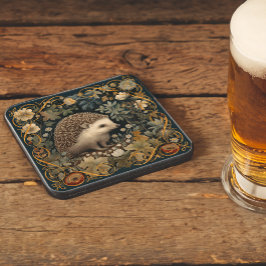 Posavasos Hedgehog al estilo del bosque William Morris