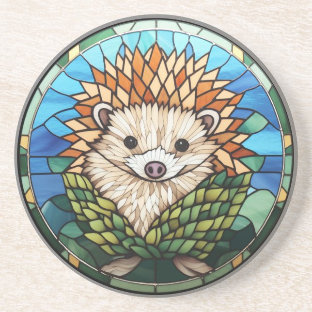 Posavasos Hedgehog de vidrio templado dulce (Frente)