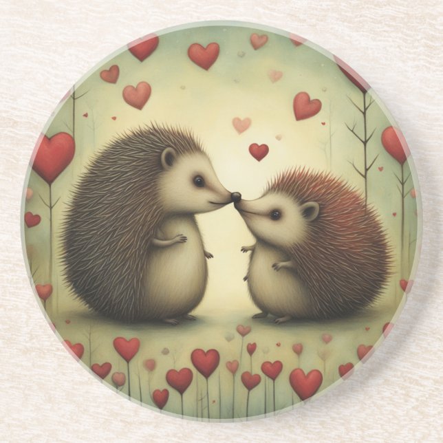 Posavasos Hedgehog Love 1 (Frente)