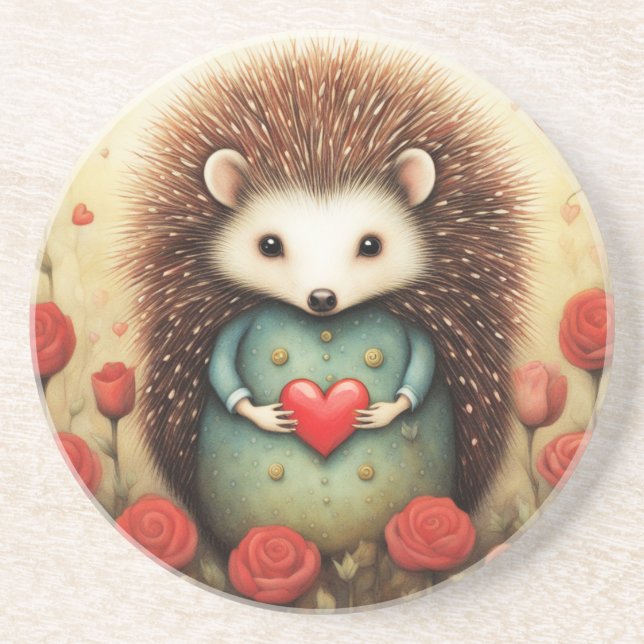 Posavasos Hedgehog Love 2 (Frente)