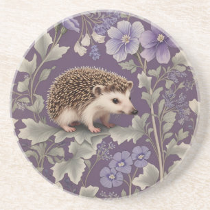 Posavasos Hedgehog Purple William Morris Inspiró Floral