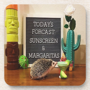 Posavasos Hedgehog Sunscreen y Margaritas