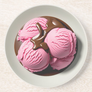 Posavasos Helado de fresa