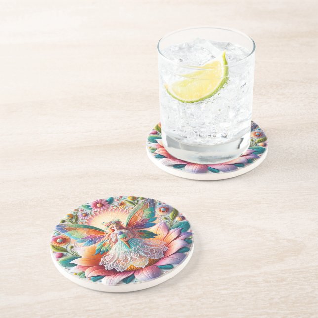 Posavasos Helado de verano colorido (Lado)