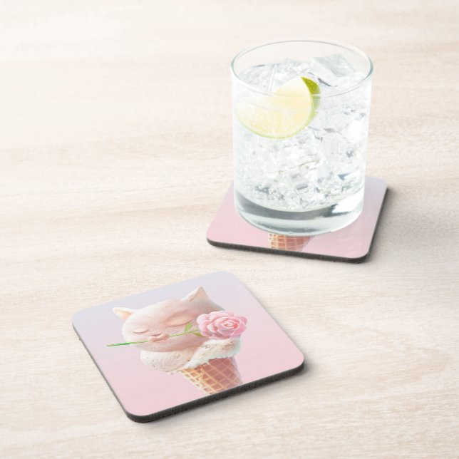 Posavasos Helado Kitty - Rosy & Dreamy (Lado Derecho)