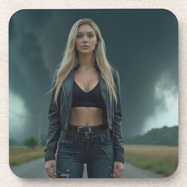 Posavasos Helena Chevalier: Calma y caos / Tornado (Frente)