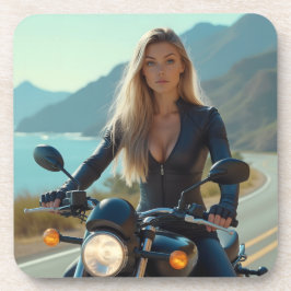 Posavasos Helena Chevalier sobre el viaje en motocicleta cos